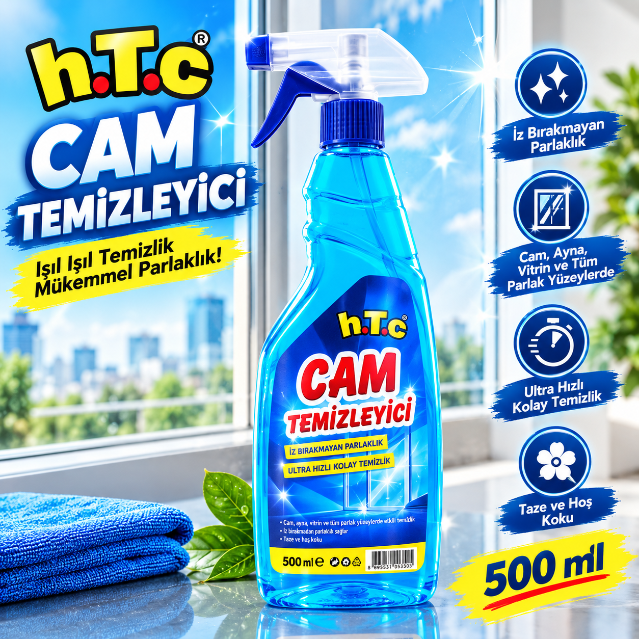 Cam Temizleyici Pırlanta Parlaklığı 500 ml