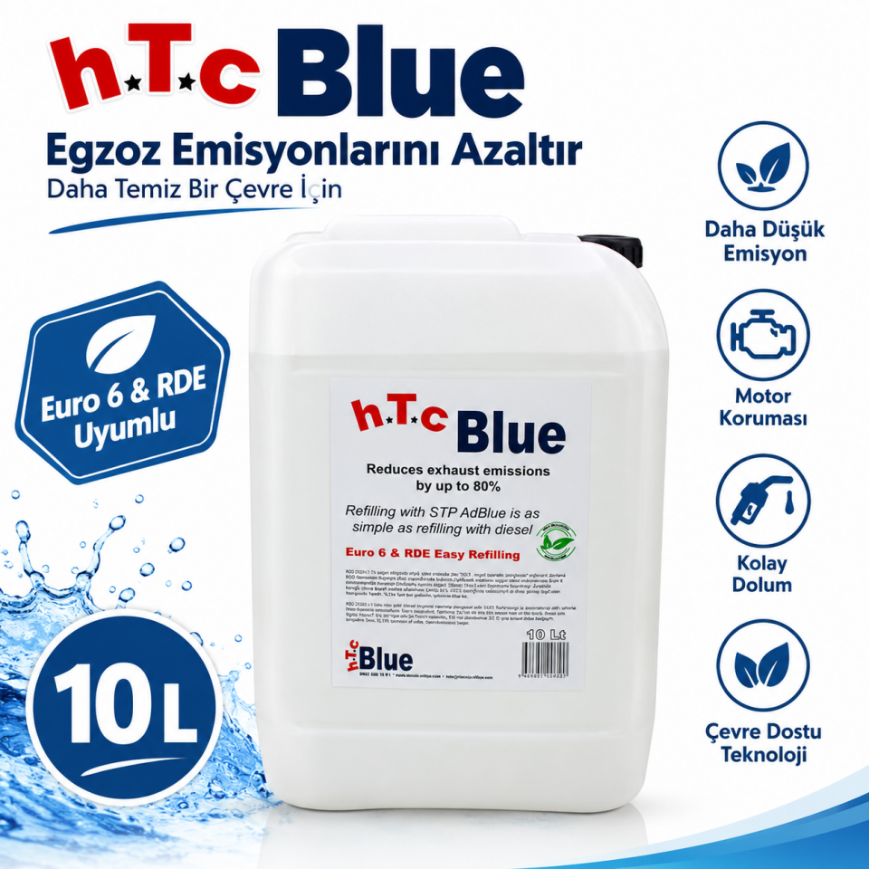 hTc Adblue Iso 22241 Sertifikalı Üre Solüsyonu 10 Lt