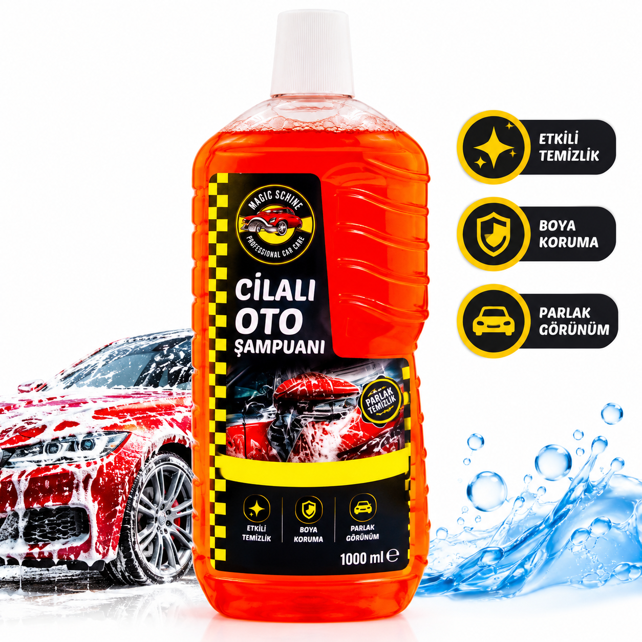 Cilalı Oto Şampuanı 1000 ml