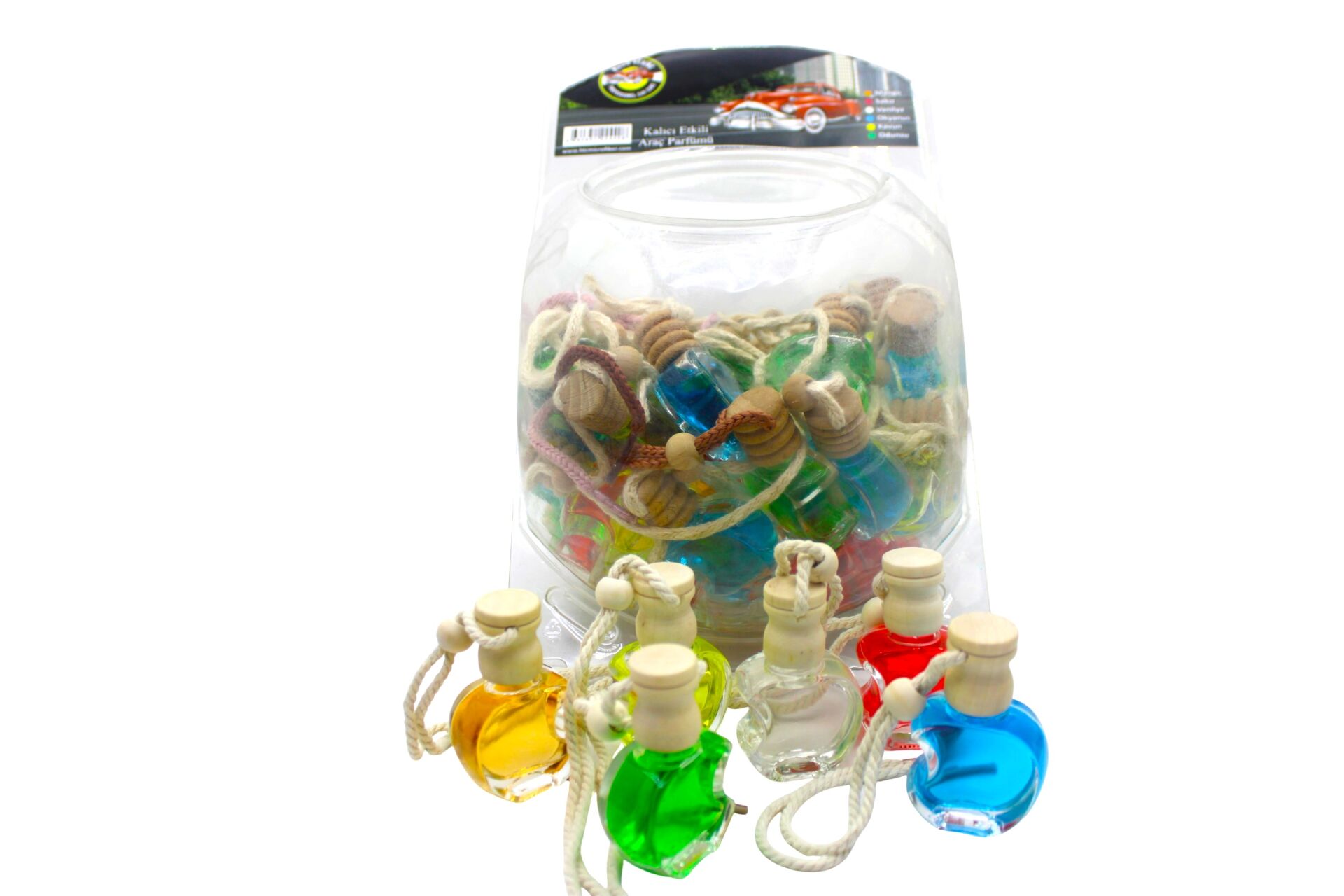 Magic Schine Dekoratif Elma Şişe Araç Kokusu  10 ml 50 adet Fanus