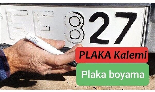 Carub Plaka Rötüş Yazma Kalemi Siyah