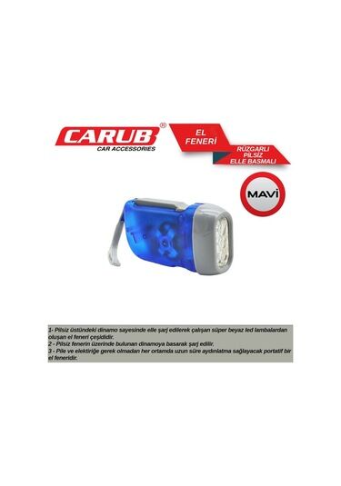 Carub Pilsiz Dinamolu Ledli El Feneri