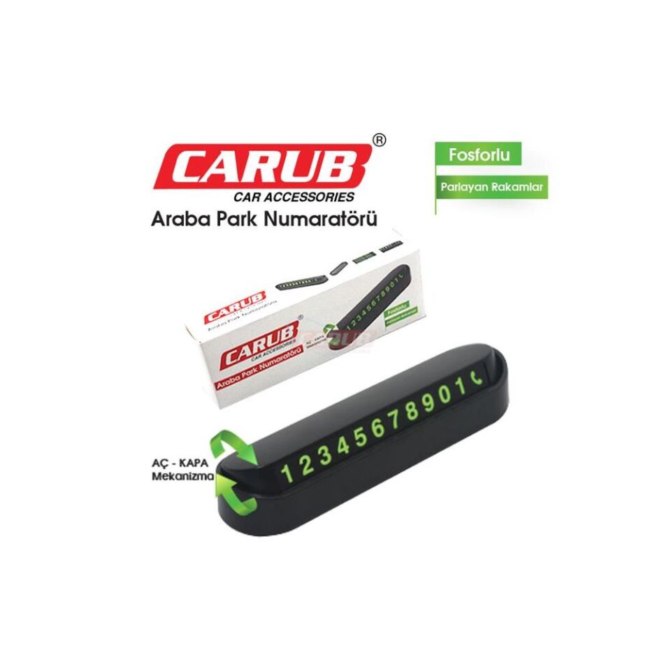 Carub Fosforlu Araç Park Numaratörü