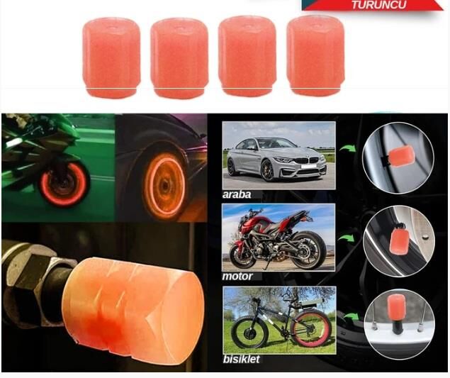 Carub 4'lü Sibop Kapağı Neon Fosforlu