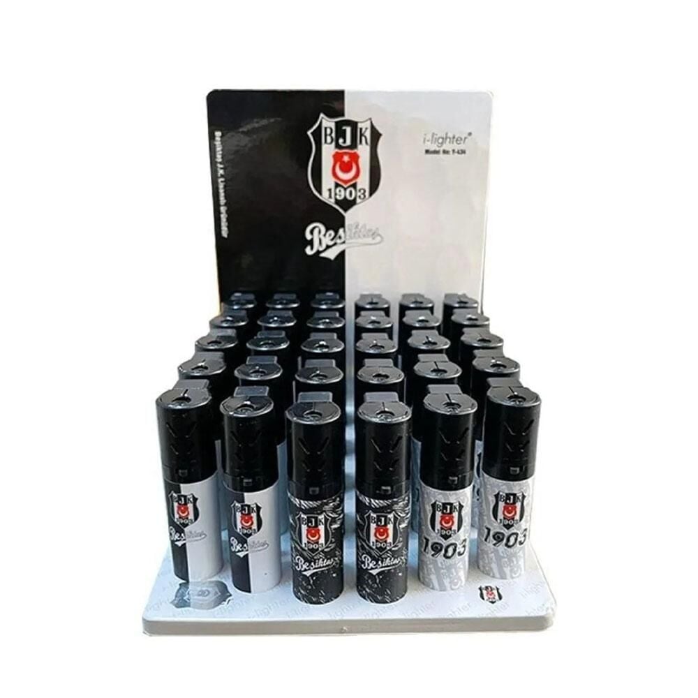 İ-lighter 434 Turbo Lisanslı Taraftar Çakmak Beşiktaş 1 Pk. 30 adet