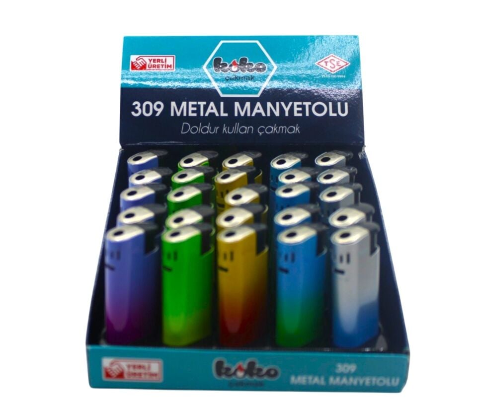 Koko 309 Metal Manyatolu Çakmak 1 pk. 25 Adet