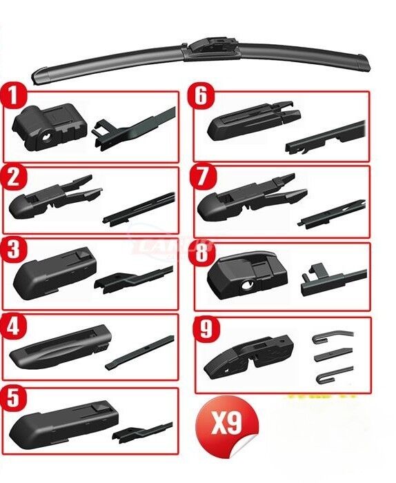 Gmax 9 Aparatlı Silecek Çeşitleri 12''-28'' (300 mm-700mm)