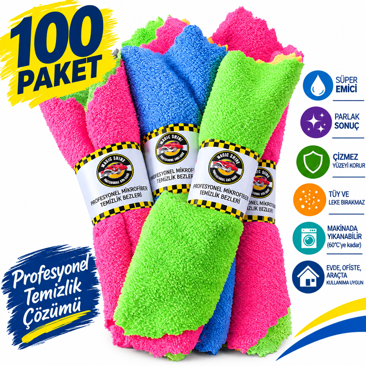 Dürüm Microfiber Bez 4'lü 100 PAKET