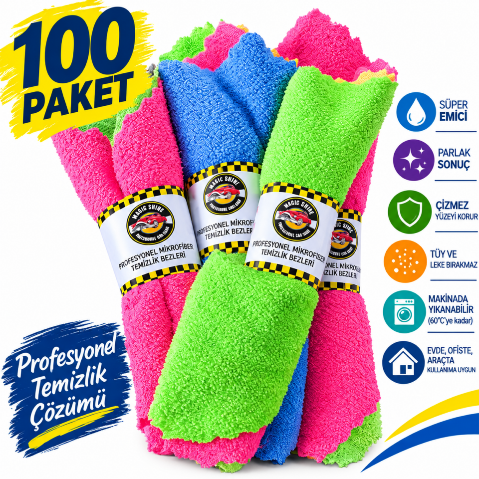 Dürüm Microfiber Bez 4'lü 100 PAKET