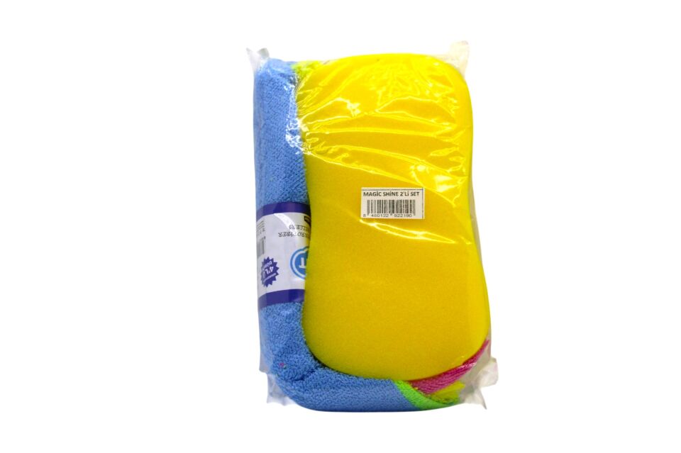 Magic Schine Yıkama Süngeri + Overloksuz 4 'lü SET