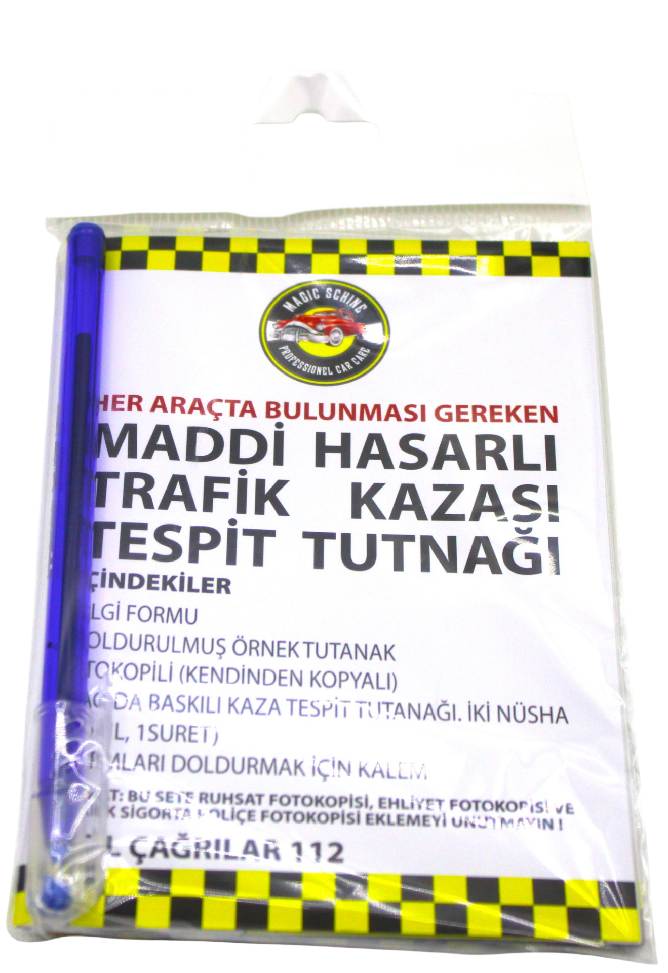 Magic Schine  Kaza Tespit Tutanağı Otokopili