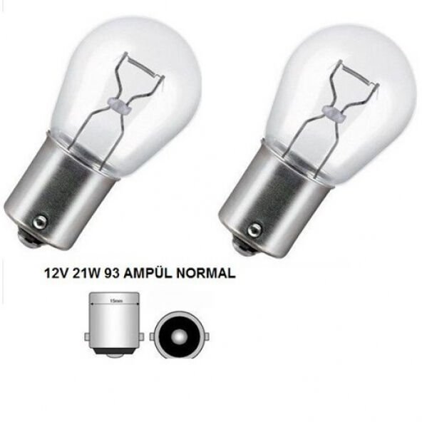 Magic Schine 12v 21 W 93 No  Ampul 2'li (2 Adet)