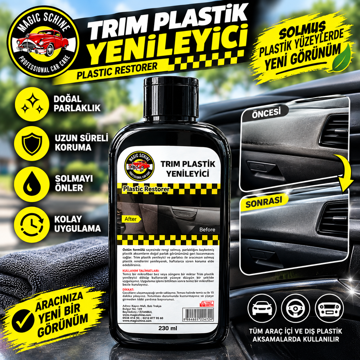 Trim Plastik Parlatıcı 230 ml