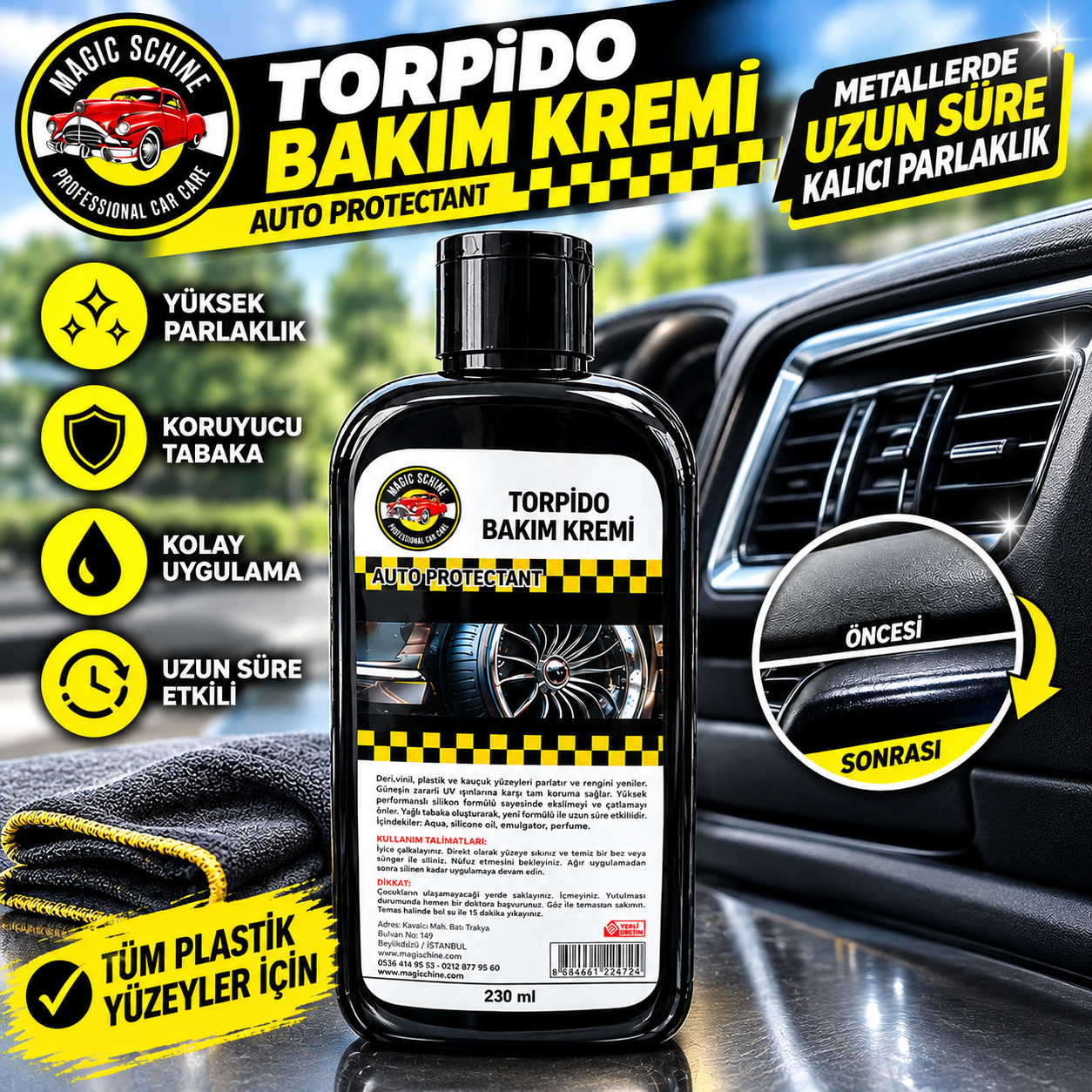 Torpido Bakım Kremi 230 ml