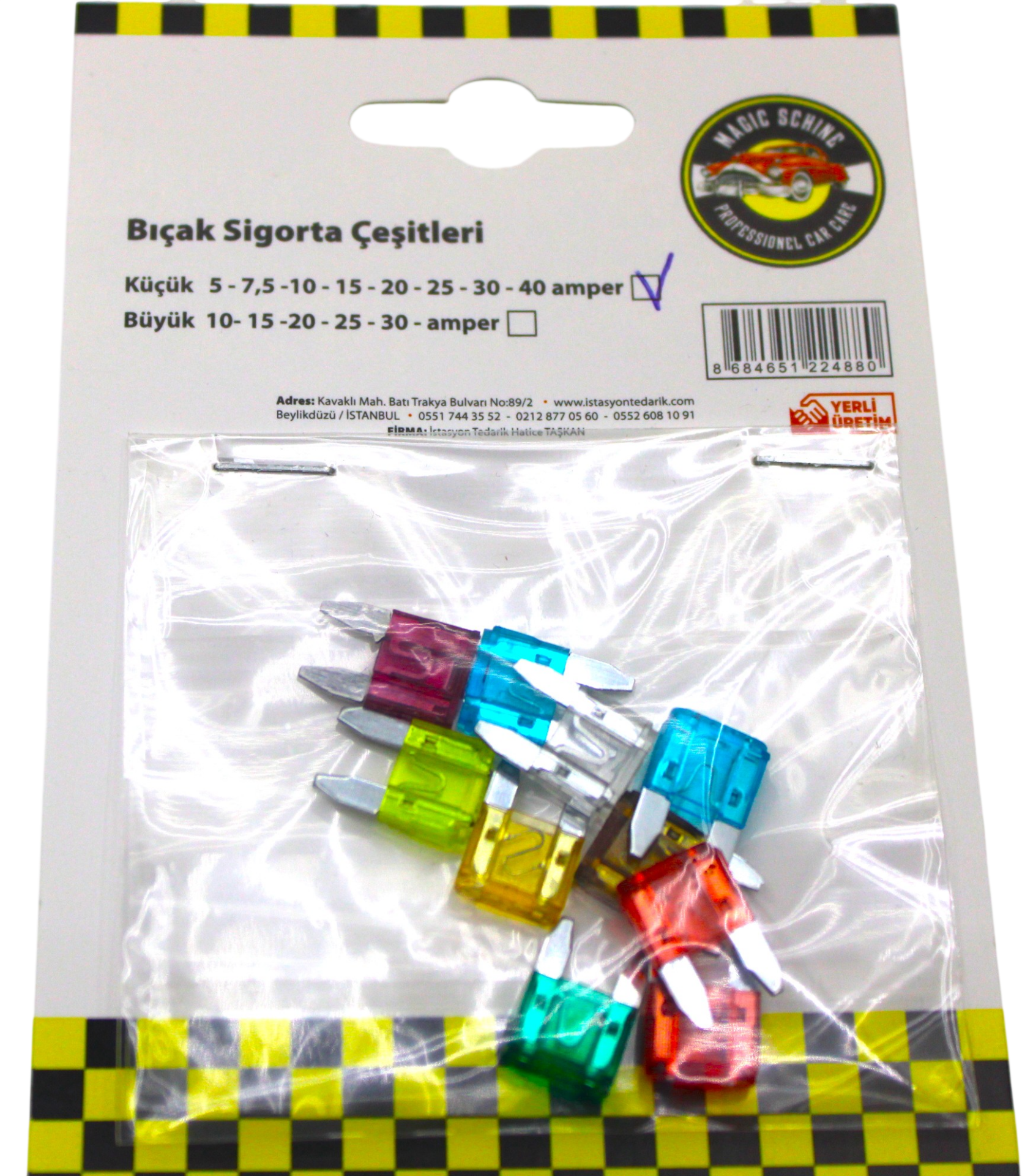 Magic Schine Bıçak Sigorta Seti 10'lu Küçük Sigorta