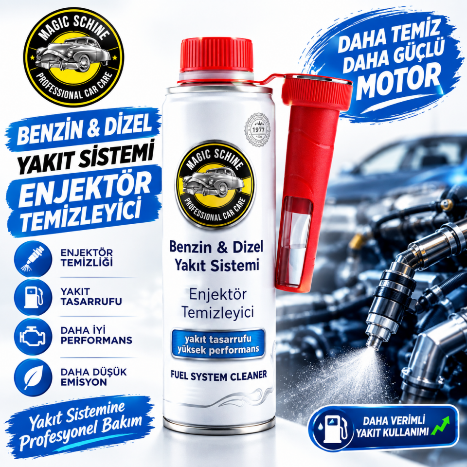 300 ml Benzin/Dizel Yakıt Sistemi Enjektör Temizleyici