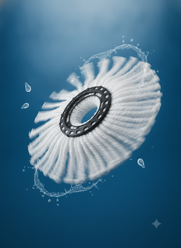 Yuvarlak Mop Yedek İpli 3 Adet
