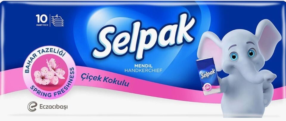 Selpak Cep Mendil Bahar 10 Paket