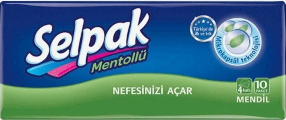 Selpak Cep Mendil Mentollü 10 Paket