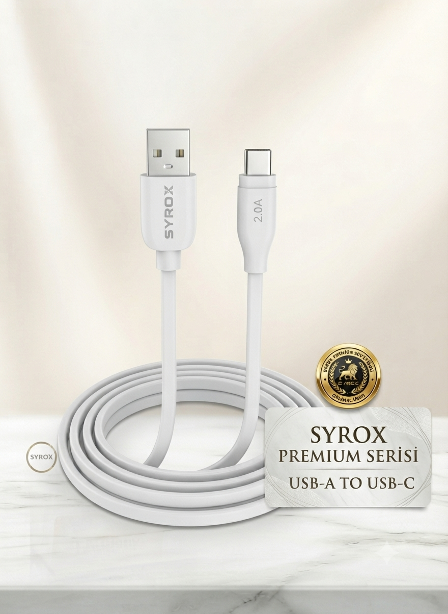 Syrox Type-c  USB Şarj Kablosu
