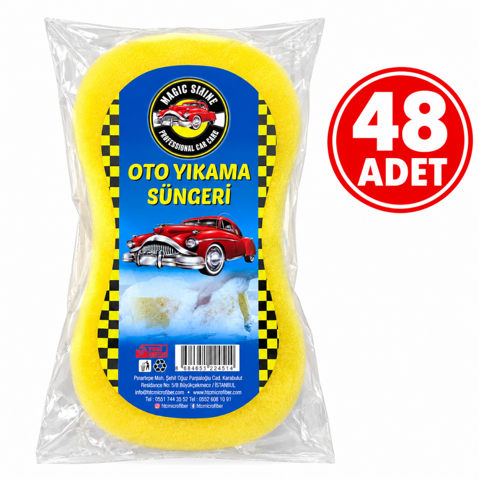 48'li Oto Yıkama Süngeri Lüx