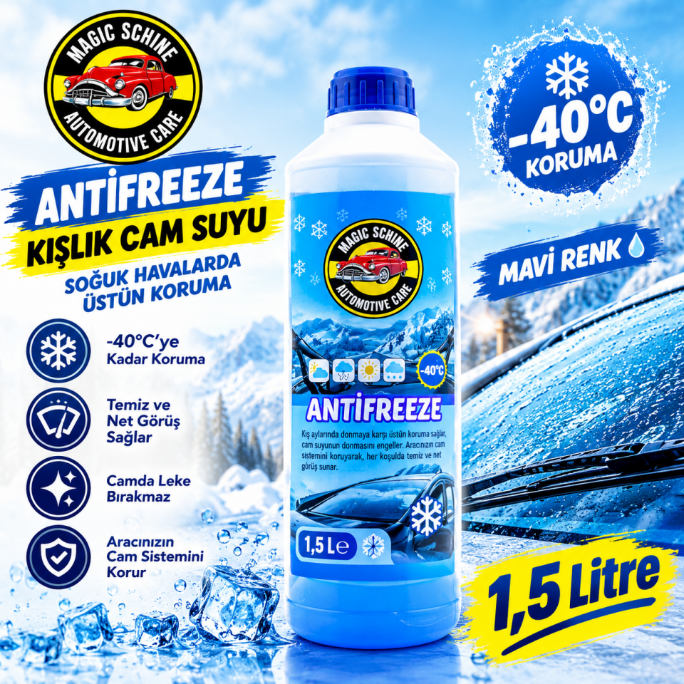 12'li -40° İnorganik Mavi Antifriz 1,5 litre