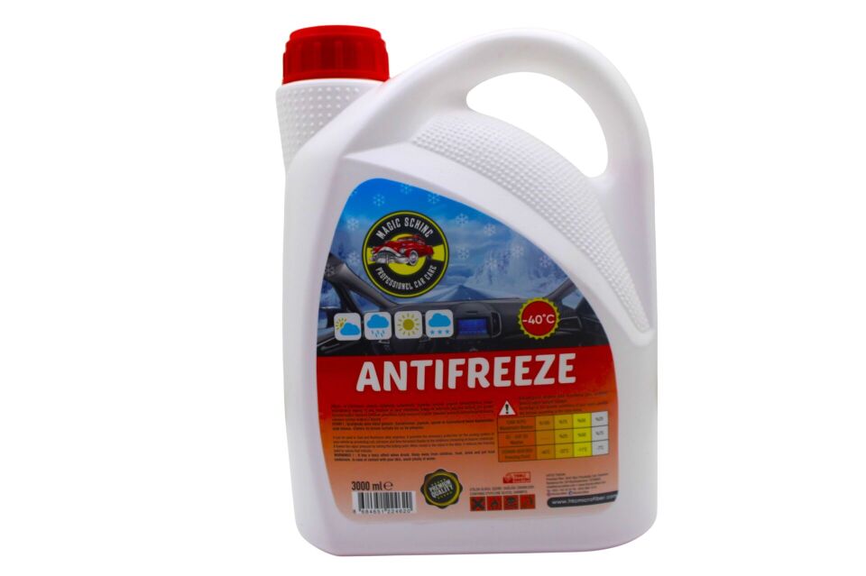 6'lı -40° Organik Kırmızı Antifriz 3 litre