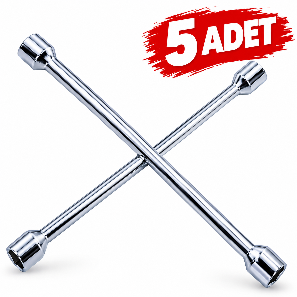 5'li Bijon Anahtarı 4 Kol 17, 19, 21 ve 23 mm