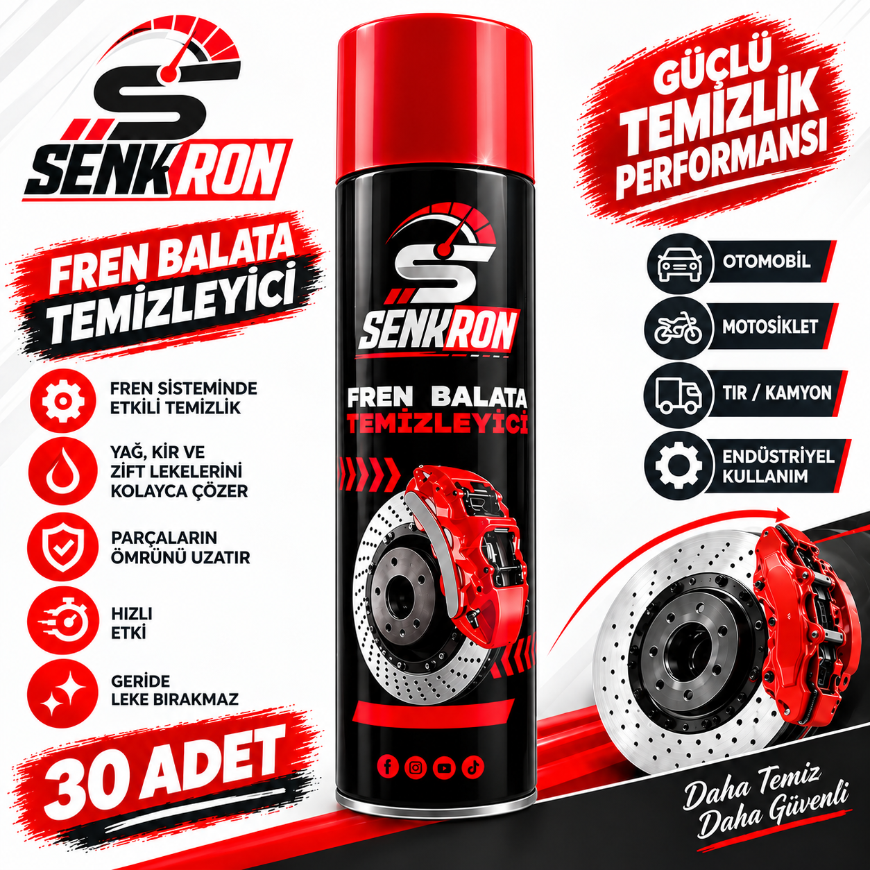 30'lu Senkron Fren Balata Spreyi 500 ml