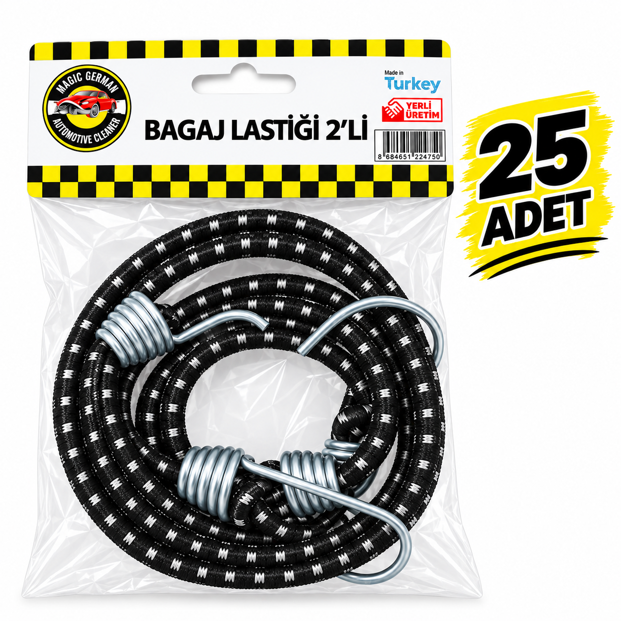 25'li Bagaj Gergi Lastiği 2'li