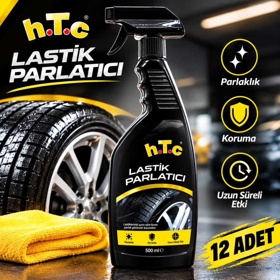 12'li Lastik ve Tampon Parlatıcı 500 ml