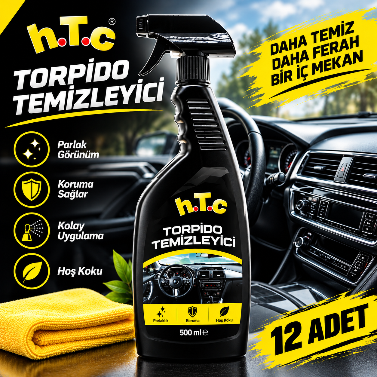 12'li Torpido Temizleyici 500 ml