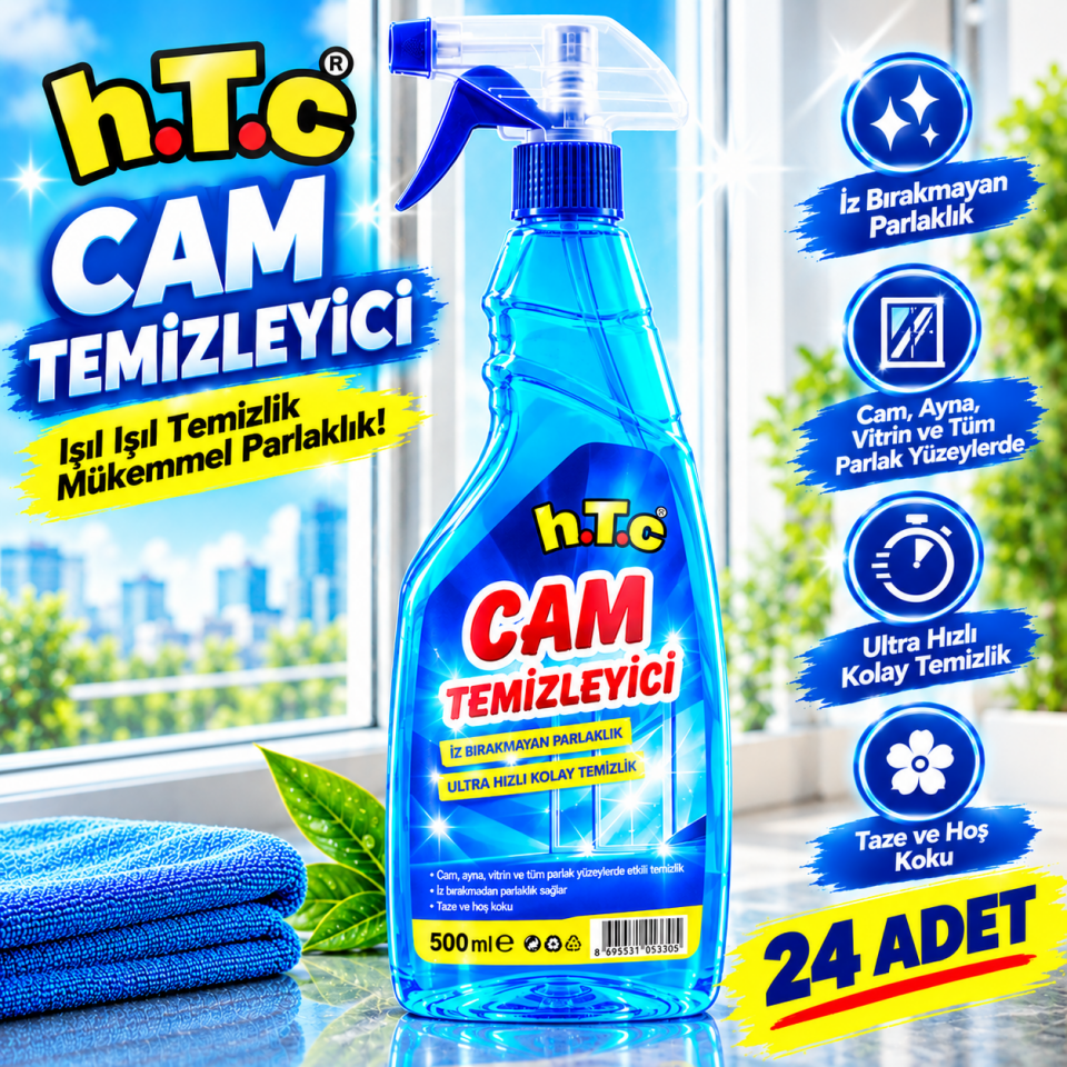 24'lü Cam Temizleyici Pırlanta Parlaklığı 500 ml