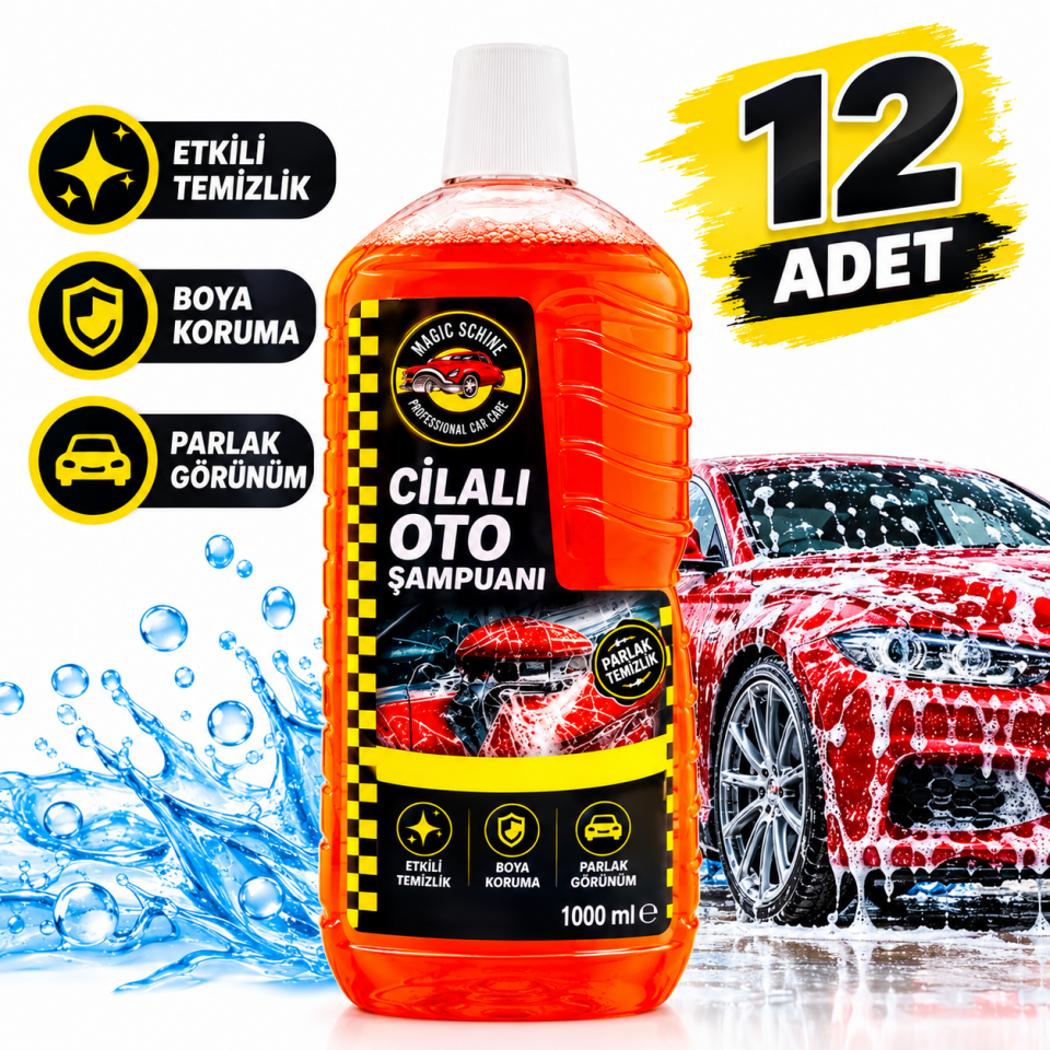 12'li Cilalı Oto Şampuanı 1000 ml
