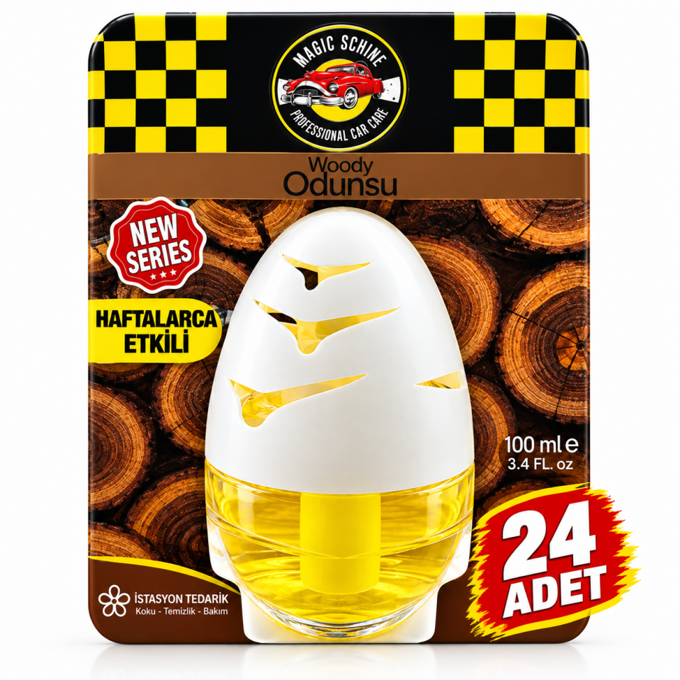 24'lü Odunsu Kavanoz Koku 100 ml