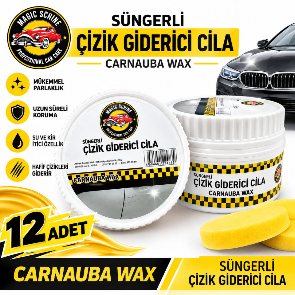 12'li Çizik Giderici Cila 270 gr - Carnauba Wax