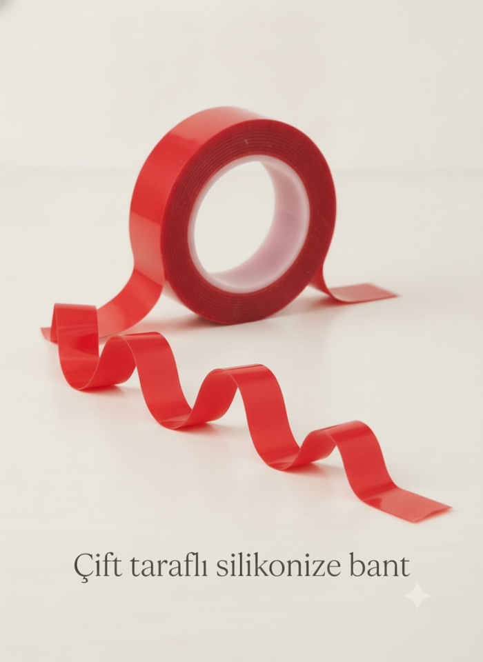 24'lü Çift Traflı Slikonize Bant 17mm*1,5 metre